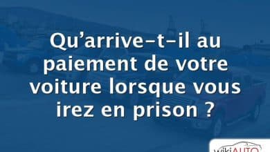 Qu’arrive-t-il au paiement de votre voiture lorsque vous irez en prison ?